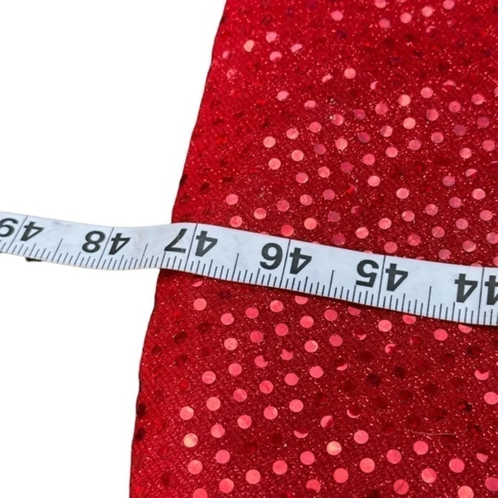 Dyno Tree Skirt Red Linen 47”